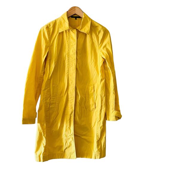 Theory Longline Button Up Jacket Size M Medium Yellow - Picture 8 of 8